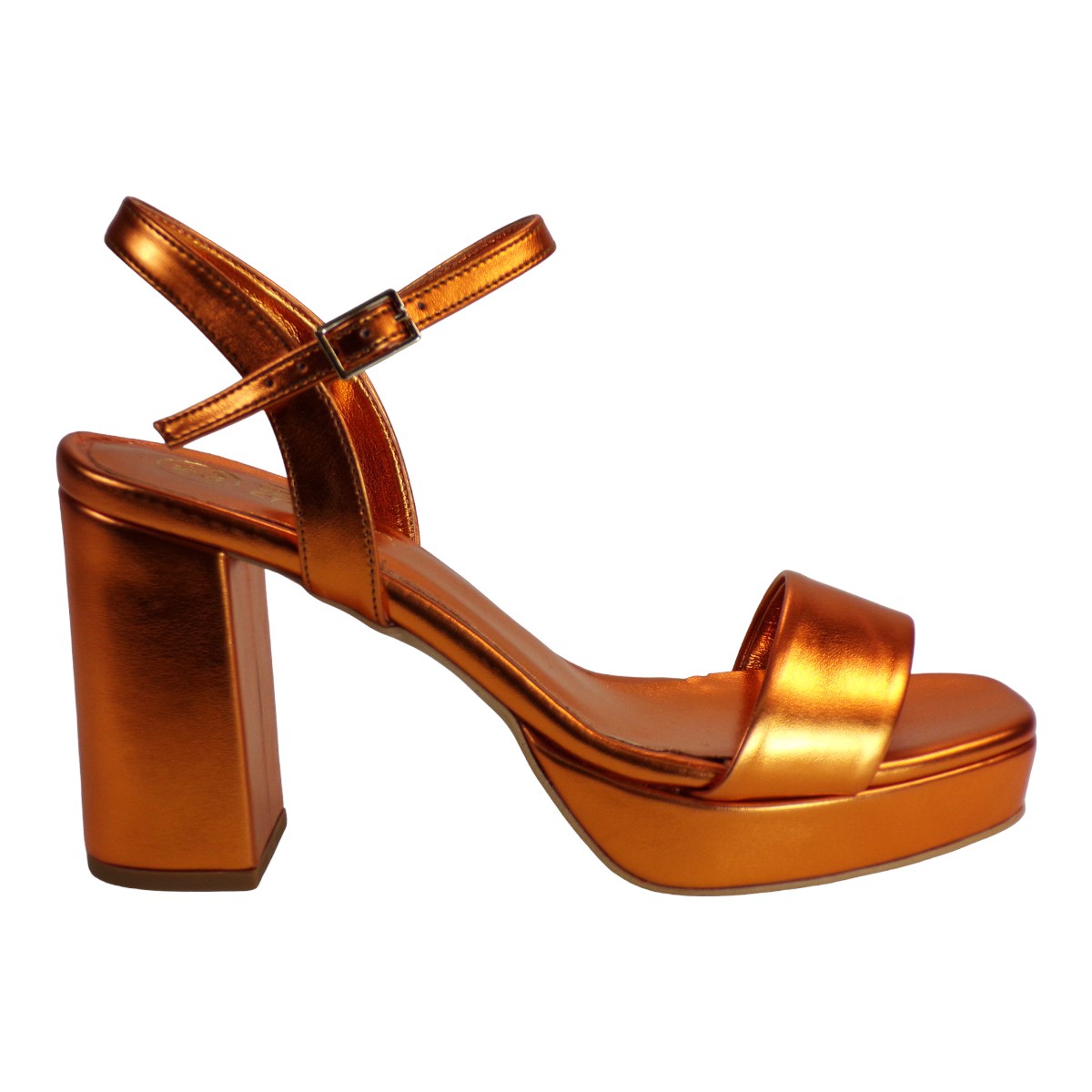 Katia Shoes Γυναικεία Παπούτσια Πέδιλα 36-3582 Μπρονζέ Μεταλικό φωτογραφία