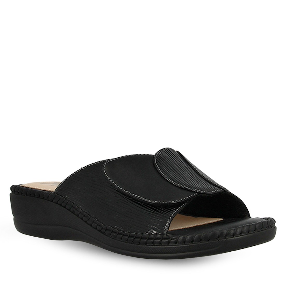  Parex Γυναικείες Παντόφλες Ανατομικές Comfort 12127007.Β Μαύρο 2025