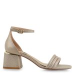 EXE Shoes Πέδιλα Γυναικεία CARMEN-145  700-415 Πλατίνα Glitter Q4700415379C