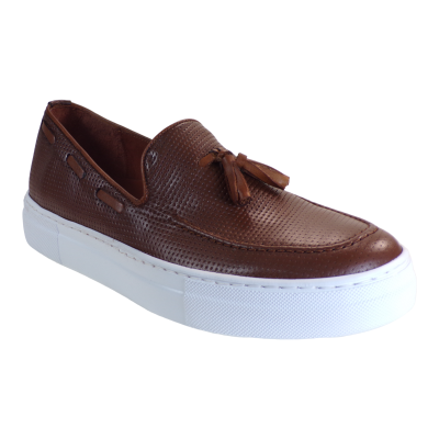 Robinson Ανδρικά Παπούτσια Sneakers LOAFERS 69546 Ταμπά Δέρμα