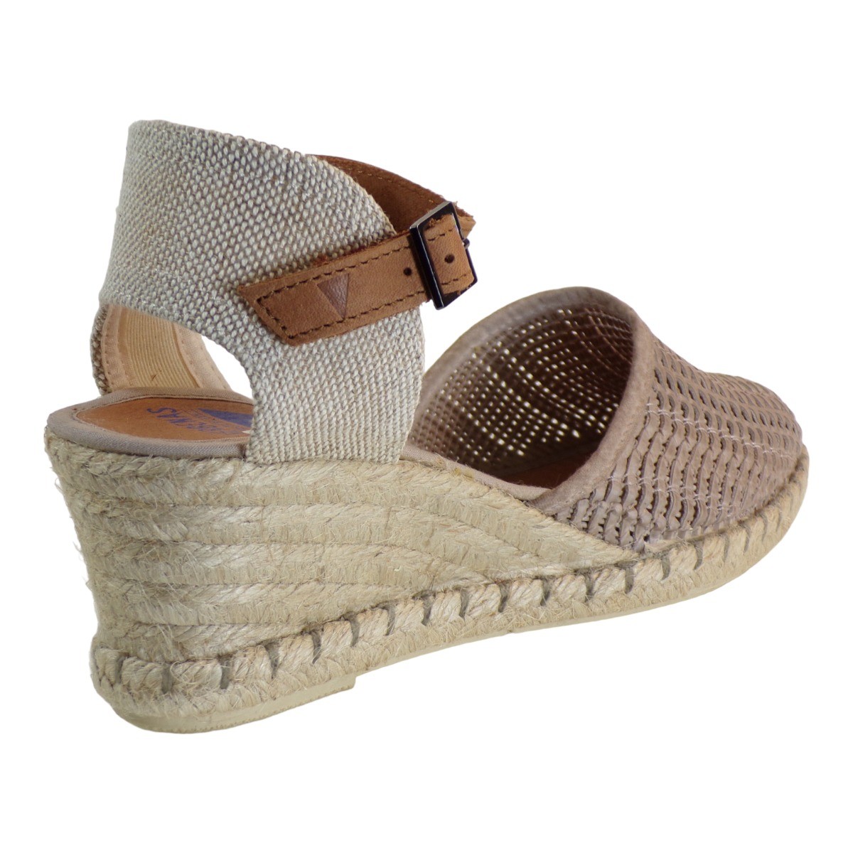 VERBENAS Γυναικεία Πέδιλα Εσπαντρίγιες MALENA-LATO 1540402 Πούρο Δέρμα φωτογραφία
