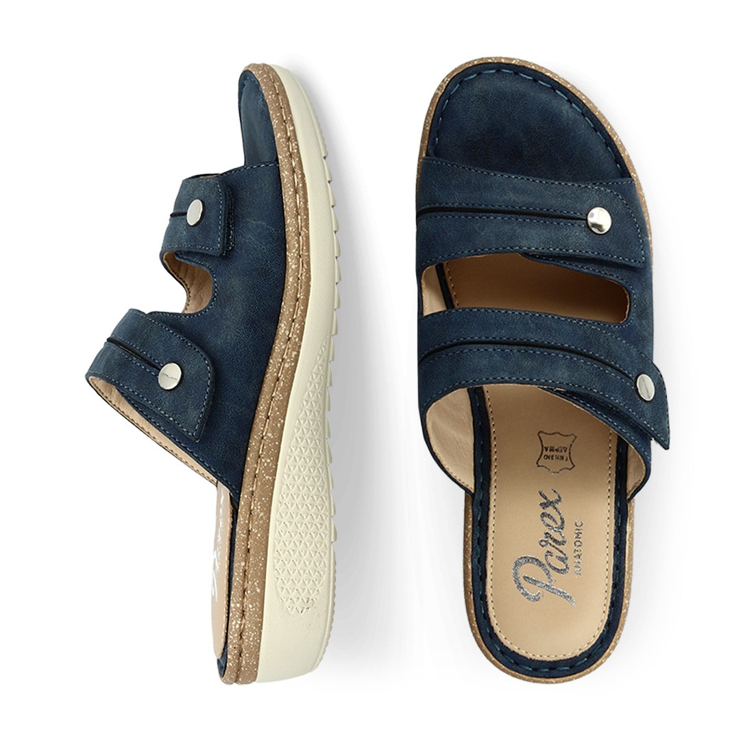 Parex Γυναικείες Παντόφλες Ανατομικές Comfort 12127001.Ν Μπλέ φωτογραφία