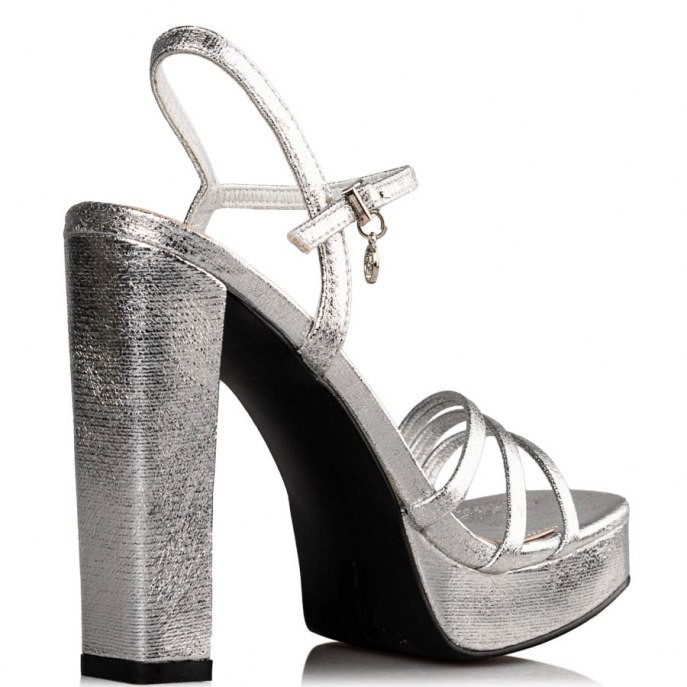 Envie Shoes Γυναικεία Παπούτσια Πέδιλα E42-17173-21 Ασημί φωτογραφία