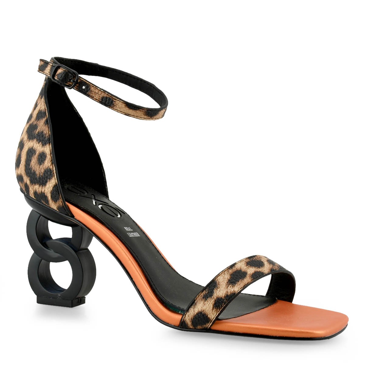 EXE Shoes Πέδιλα Γυναικεία LILIAN-055 700-055 Λεοπάρ Πορτοκαλί Μαύρο Q4700055429A