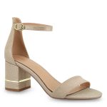 EXE Shoes Πέδιλα Γυναικεία 299-PENNY 700-299 Πλατίνα GLITTER Q4700299479C