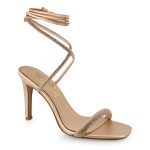 EXE Shoes Πέδιλα Γυναικεία VICTORIA-366 Ρόζ Χρυσό Στράς Q4700366537M