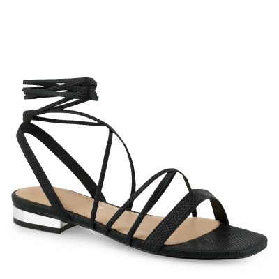EXE Shoes Γυναικεία Πέδιλα AMELIA-685 700-685 Μαύρο Φίδι Q47006851006