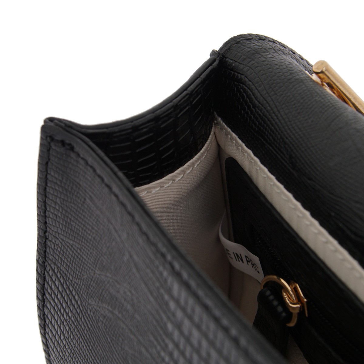 LARA CONTE MADRID Γυναικεία Τσάντα Φάκελος Ωμού-Clutches 700-132 Μαύρο Λεζάρ Q67001329009 φωτογραφία