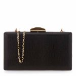Exe Bags Γυναικεία Τσάντα Φάκελος Clutches 700-202 64282 Μαύρο Φίδι Q67002829006