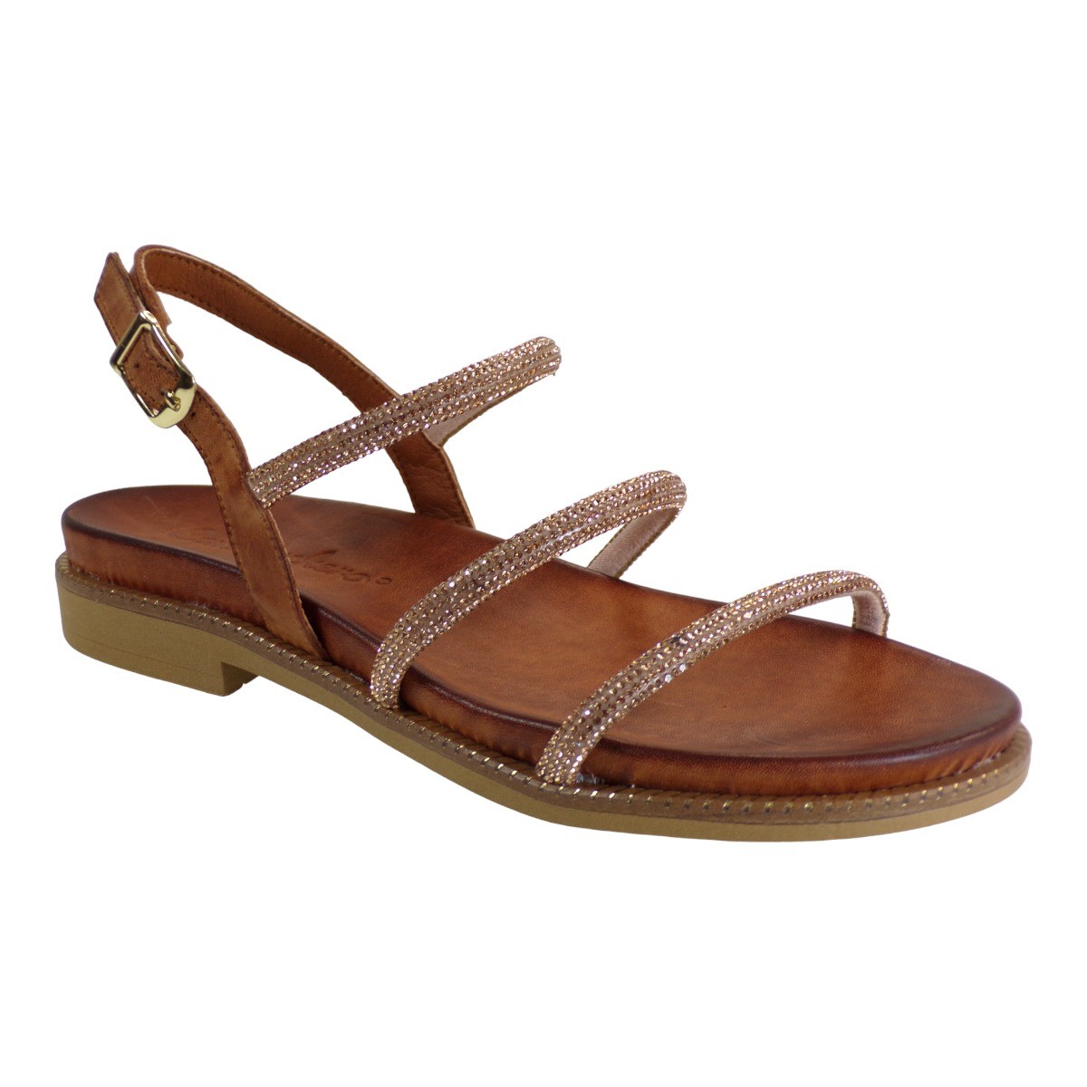Commanchero Original Commanchero Γυναικεία Πέδιλα 51027-0227 Μπορνζέ Δέρμα