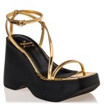 Mairiboo by Envie Shoes Γυναικεία Πέδιλα M03-17555-59 Χρυσό ΠΛΑΤΦΟΡΜΡΕΛΛΙ