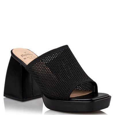 Mairiboo by Envie Shoes Γυναικεία Πέδιλα-Mules M42-17453-34 Μαύρο NETFLEX