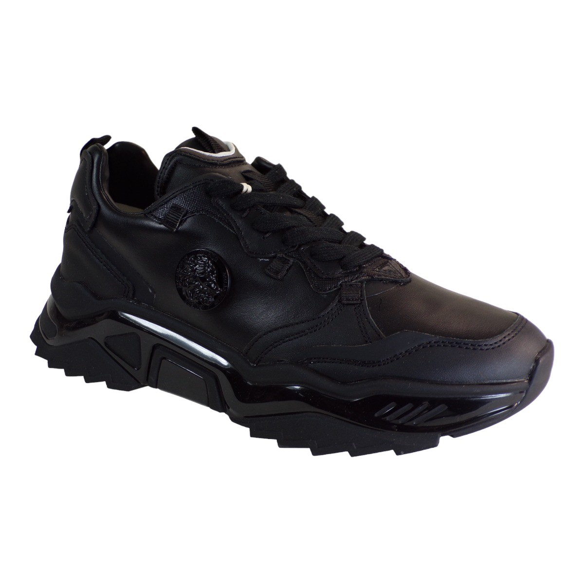 GUESS Sneakers Massa Ανδρικά Παπούτσια FM7MSSLEA12-BLACK Μαύρο Μαύρο