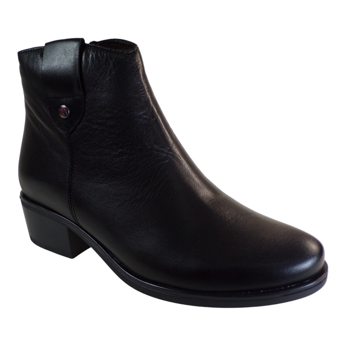 PEPE MENARGUES SHOES Γυναικεία Παπούτσια Μποτάκια 20410 Μαύρο Δέρμα