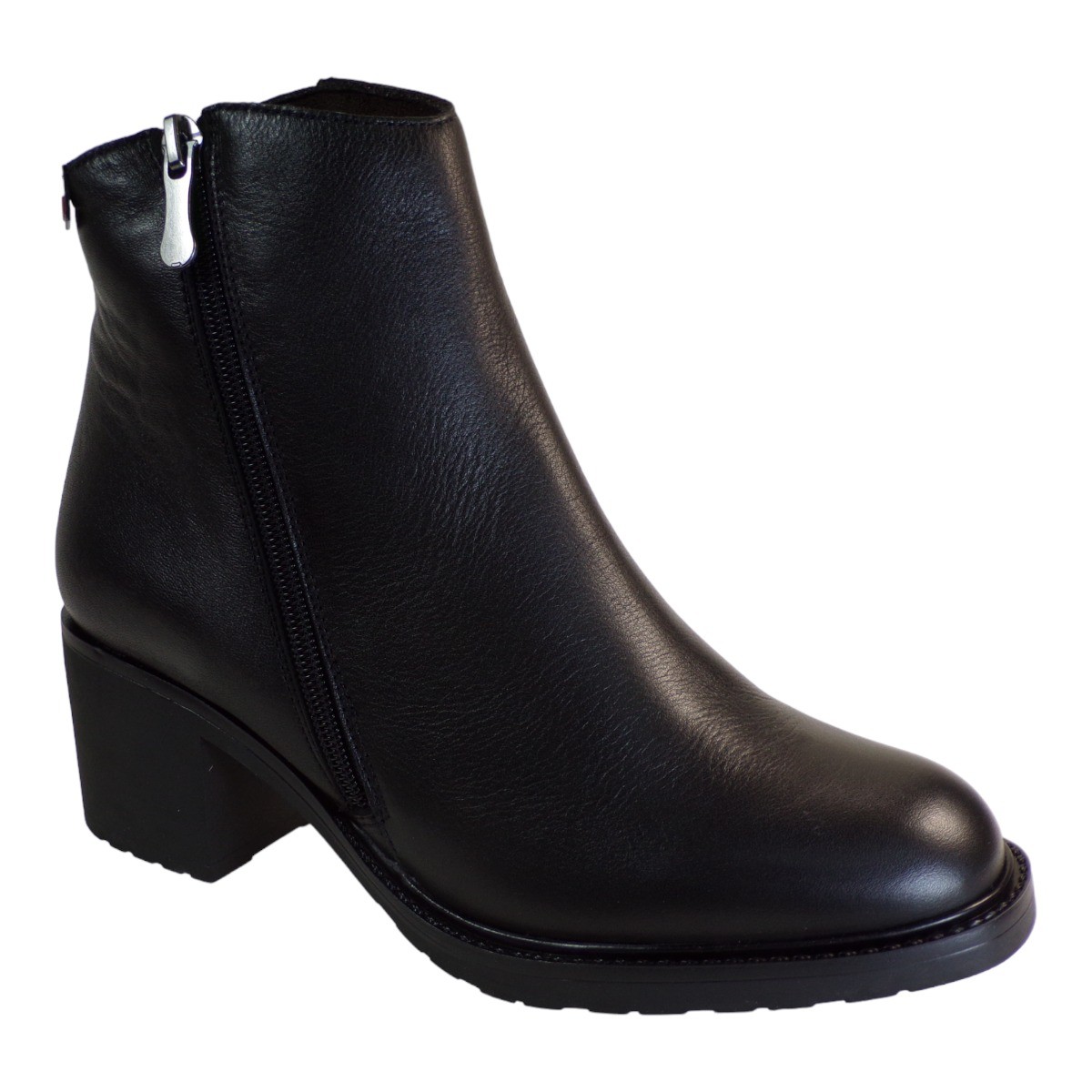 PEPE MENARGUES SHOES Γυναικεία Παπούτσια Μποτάκια 21141 Μαύρο Δέρμα