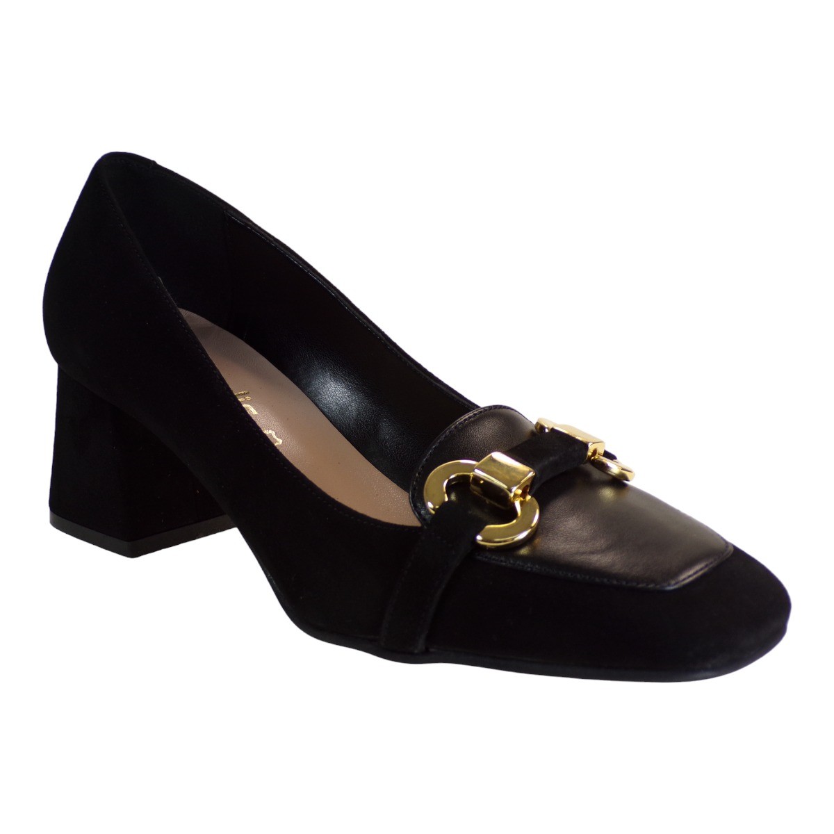 Fardoulis Shoes Γυναικεία Παπούτσια Γόβες 516-14 Μαύρο Δέρμα Καστόρι
