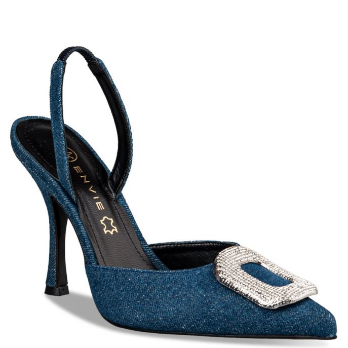 Envie Shoes Γυναικεία Παπούτσια Γόβες E02-18030-144 JEANS Μπλέ