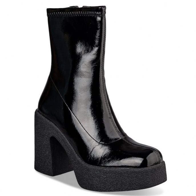 Envie Shoes Γυναικεία Μποτάκια BLOCK HEEL BOOTIES E23-18103-34 Μαύρο