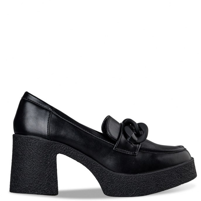ENVIE SHOES Γυναικεία Παπούτσια LOAFERS E84-18224-34 Μαύρο φωτογραφία