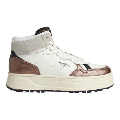 Pepe jeans KORE BASKET W Sneakers Γυναικεία Παπούτσια PLS31500-800 Λευκό