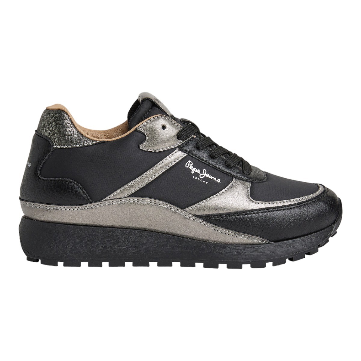 Pepe jeans DEAN BAND Sneakers Γυναικεία Παπούτσια PLS31530-999 Μαύρο