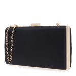 Exe Bags Γυναικεία Τσάντα Φάκελος Clutches 700-202 64202 Μαύρο Σατέν R67002029049