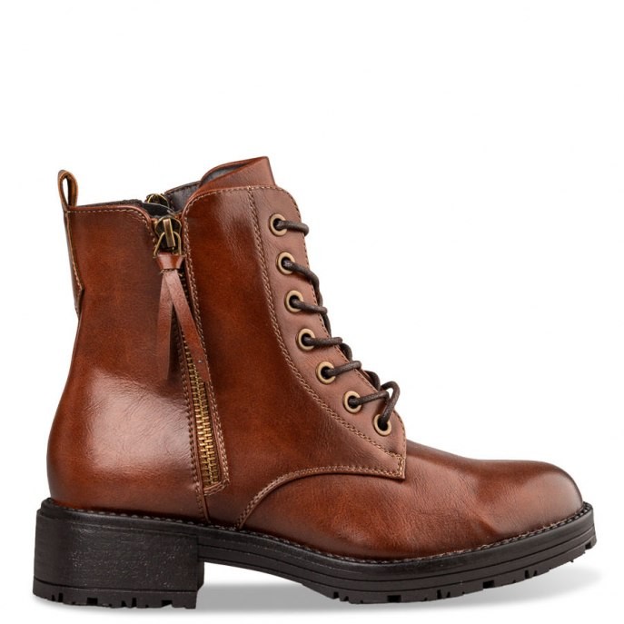 Envie Shoes Γυναικεία Μποτάκια Αρβυλάκια CΟΜΒΑΤ BOOTS V63-18155-26 Κάμελ φωτογραφία