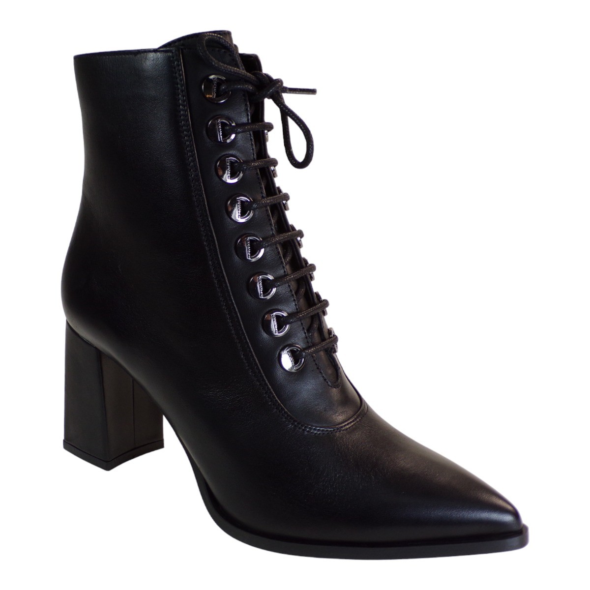Fardoulis Shoes Γυναικεία Παπούτσια Μποτάκια 751-08Χ Μαύρο Δέρμα