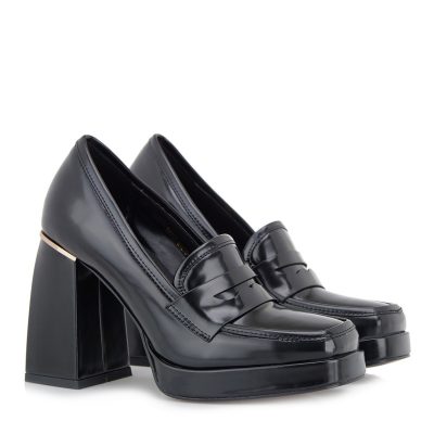 Exe Γυναικεία LOAFERS Μοκασίνια Γόβες 54R-707 Μαύρο Φλωρεντίκ R154R707549J