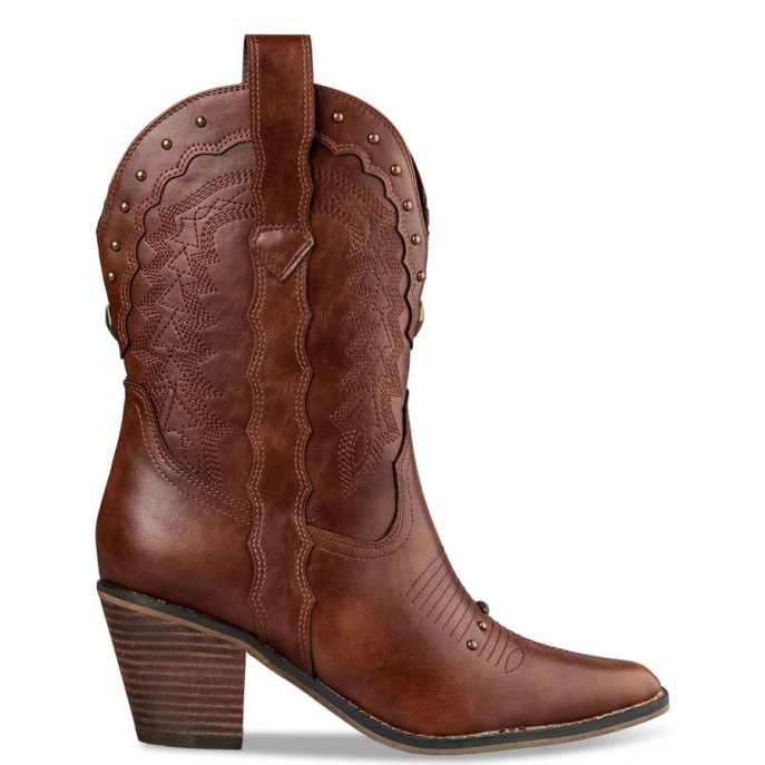 Mairiboo by Envie Shoes Γυναικεία Mπότα M32-18622-26 Κάμελ COWBOOS