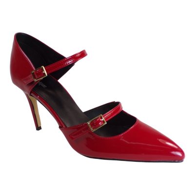 Dominique Shoes Γυναικεία Παπούτσια Γόβες 81351 Κόκκινο Λουστρίνι