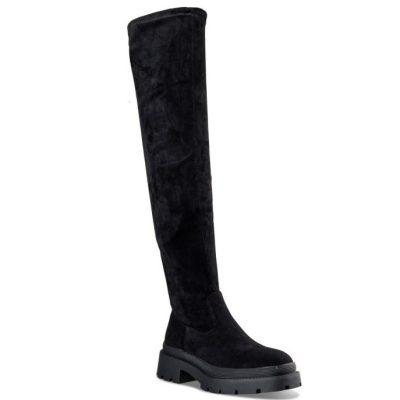 Envie Shoes Γυναικεία Μπότα OVER THE KNEE BOOTS E23-18102-34 Μαύρο