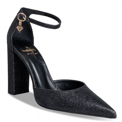 Mairiboo by Envie Shoes Γυναικεία Παπούτσια Γόβες M03-18660-34 Μαύρο GLITTERING