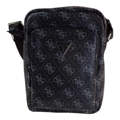 GUESS Τσάντες MILANO XBODY ΑΝΔΡΙΚΕΣ Ώμου-Χιαστί HMEVZLP3163-DAB Μαύρο-Γκρί