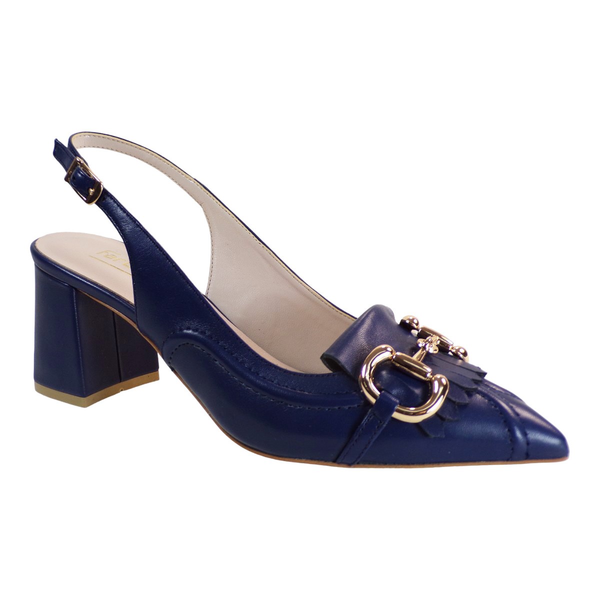Fardoulis Shoes Γυναικεία Παπούτσια Γόβες 517-30Α Μπλέ Δέρμα