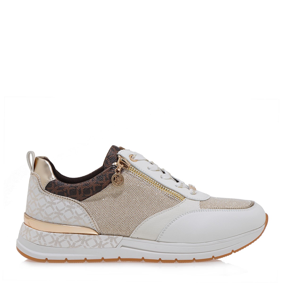 Renato Garini Γυναικεία Παπούτσια Sneakers 19R-502 Λευκό Πλατίνα Στάμπα S119R502208E φωτογραφία