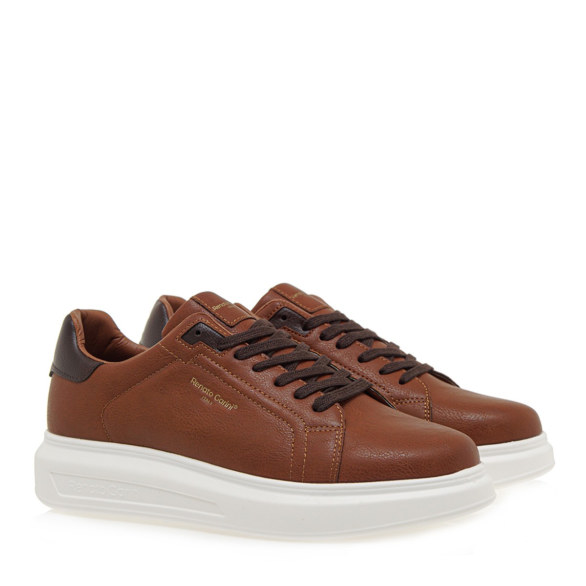 Renato Garini Ανδρικά παπούτσια Sneakers 700-710 Ταμπά Καφέ R57007103J58