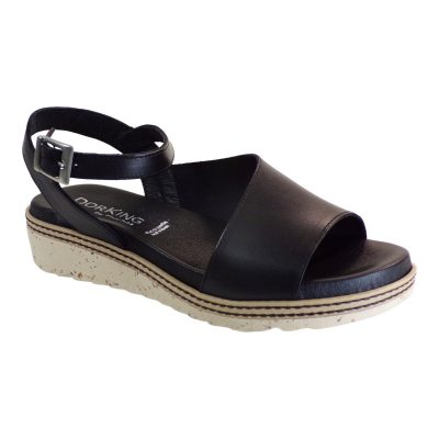 DORKING BY Fluchos Γυναικεία Παπούτσια Πέδιλα 60496 TEXAS D8771-ΤΧ Μαύρο