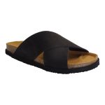 Scholl Ανδρικά Σανδάλια Ανατομικά Δερμάτινα LEON F31199-1029 Μαύρο