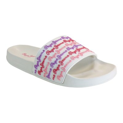 Pepe Jeans SLIDER UNISEX Παντόφλες PLS70145-003 Λεύκο