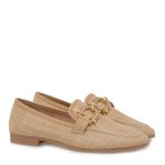 Exe Γυναικεία Παπούτσια LOAFERS Μοκασίνια 85L-230 Μπέζ Ψάθα S185L2301284