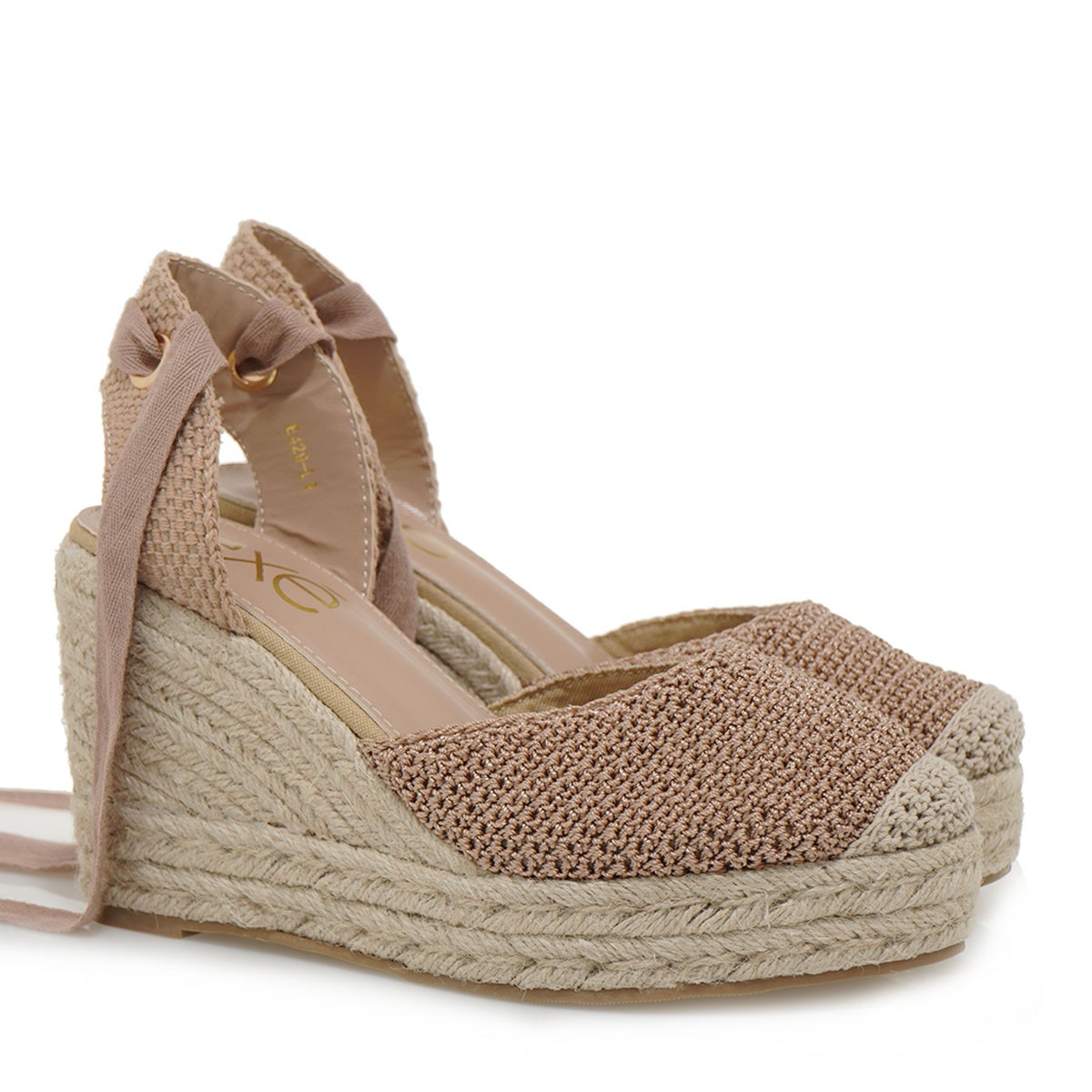 Exe Shoes Εσπαντρίγιες Γυναικείες 39W-429 Nude Κροσέ S439W42971B1 φωτογραφία