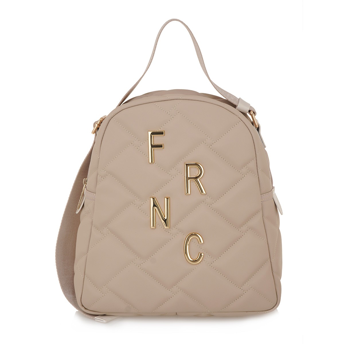 FRNC FRANCESCO Τσάντα Γυναικεία Πλάτης-Backpack–Ώμου 4803BG Μπεζ 4803 BG