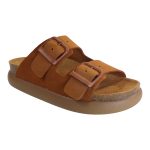 Scholl Γυναικεία Σανδάλια Ανατομικά Δερμάτινα NOELLE F31134-1170 Ταμπά