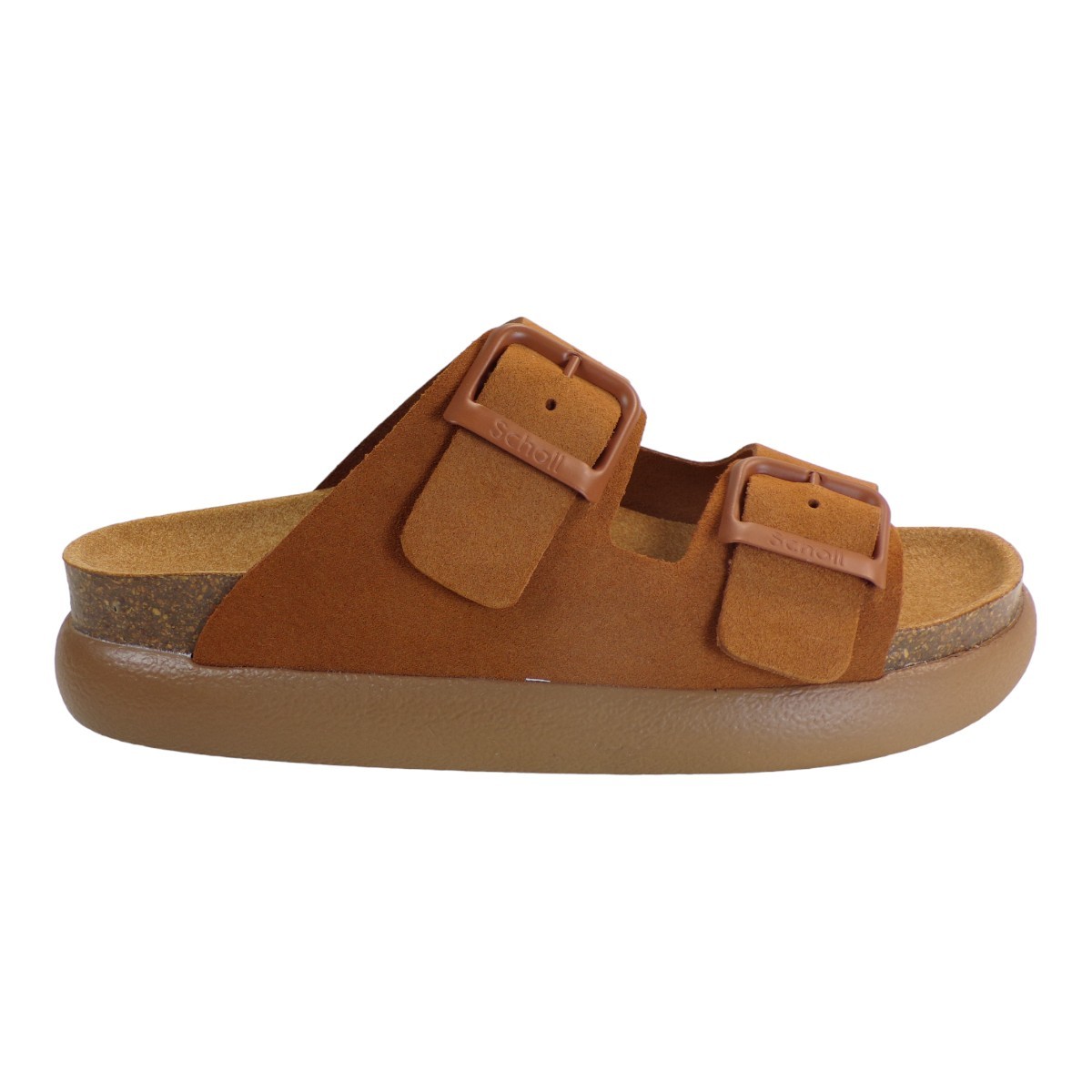 Scholl Γυναικεία Σανδάλια Ανατομικά Δερμάτινα NOELLE F31134-1170 Ταμπά φωτογραφία