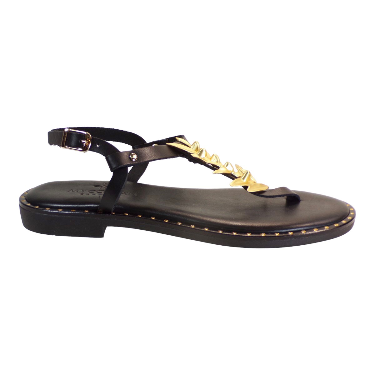 Women's Sandals Myconian Greek Sandals Black