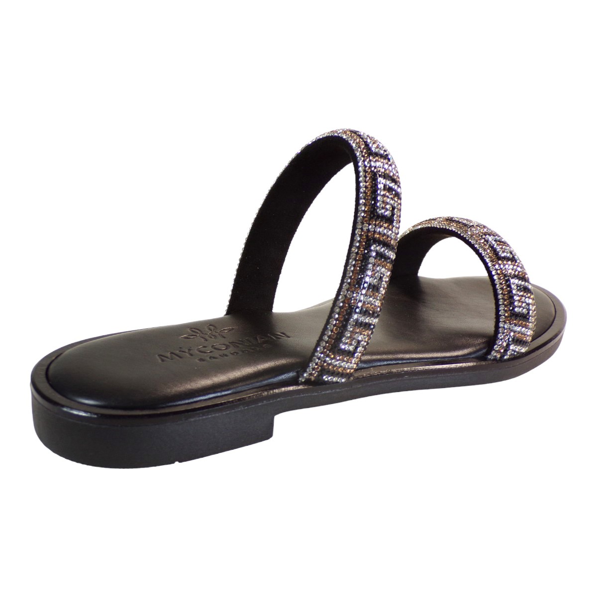 Women's Sandals Myconian Greek Sandals Black