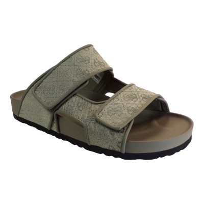 GUESS Sneakers Ανδρικά Παπούτσια Παντόφλες Igea II FMGIGJFAL03-SAGRE Χακί