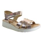 PEPE MENARGUES SHOES Γυναικεία Παπούτσια Πέδιλα 10496 Πλατίνα Δέρμα