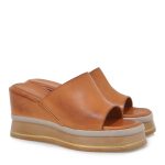 TSAKIRIS MALLAS Γυναικεία Παπούτσια Παντόφλες Mules 100-867 Ταμπά Δέρμα S4100867755K